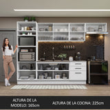 Cocina Integral 330cm Blanco Agata 01