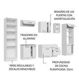 Cocina Integral 330cm Blanco Agata 02