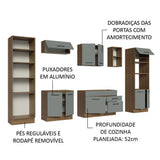 Cocina Integral 330cm Marrón/Gris Agata 02