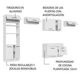 Cocina Integral 350cm Blanco Agata 01