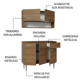 Cocina Integral 105cm Marrón Emilly 03