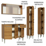 Cocina Compacta 169cm Marrón Emilly Fly 05