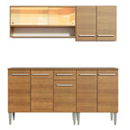 Cocina Compacta 169 cm Marrón Emilly Madesa