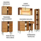 Cocina Integral 201cm Marrón Emilly West 03