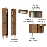 Cocina Integral 229cm Marrón Marrón Emilly 05
