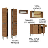 Cocina Integral 229cm Marrón Marrón Emilly 06