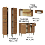 Cocina Integral 229cm Marrón Emilly 09