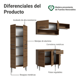 Cocina Integrale 229cm Marrón Emilly Madesa 18