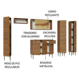 Cocina Integral 261cm Marrón Emilly 07