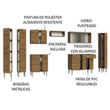 Cocina Integral 325cm Emilly Marrón 03