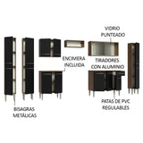 Cocina Integral 325cm Marrón/Negro Emilly 03