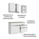 Cocina Compacta 120cm Blanco con Encimera Glamy 08