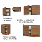 Cocina Integral 240cm Marrón Glamy 09