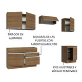 Cocina Integral 260cm Marrón Glamy 05