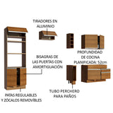 Cocina Integral 270cm Marrón Jade 09
