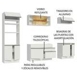 Cocina Integral 270cm Blanco Glamy 10