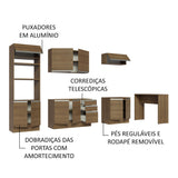 Cocina Integral 315cm Marrón Glamy 02