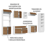 Cocina Integral 330cm Blanco/Marrón Glamy 03