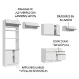 Cocina Integral 350cm Blanco Glamy 01