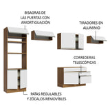 Cocina Integral 350cm Marrón/Blanco Glamy 01