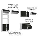 Cocina Integral 350cm Blanco/Negro 01