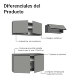 Cocina Compacta 200 cm Sin Patas Nice Gris 02