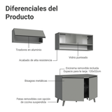 Cocina Compacta 200cm Gris Nice Madesa 09