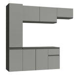 Cocina Integral 220 cm Sin Patas Nice Gris 02
