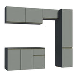 Cocina Integral 220 cm Sin Patas Nice Gris 04