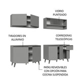 Cocina Integrale 240cm Gris Nice Madesa 02
