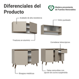 Cocina Integrale 240 cm Crema Nice Madesa 02