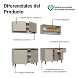 Cocina Integrale 240 cm Crema Nice Madesa 03