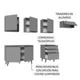 Cocina Integrale 260cm Gris Nice Madesa 12