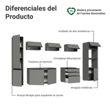 Cocina Integrale 280cm Suspendida Gris Nice Madesa 06