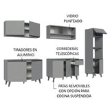 Cocina Integrale 300cm Gris Nice Madesa 02