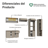 Cocina Integral 300 cm sin Patas Crema Nice 07