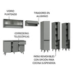 Cocina Integral 320 cm Gris Nice Madesa