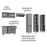Cocina Integrale 320cm Gris Nice Madesa 03