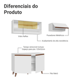 Cocina Compacta 190cm Blanco Reims 07