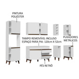 Cocina Integral 235cm Blanco Reims Madesa 02