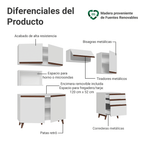 Cocina Integral 250 cm Blanco Reims Madesa
