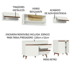 Cocina Integral 260 x 52 cm 8 Puertas 1 Cajón Blanco Reims Madesa 11