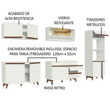 Cocina Integral 310cm Blanco Reims 02