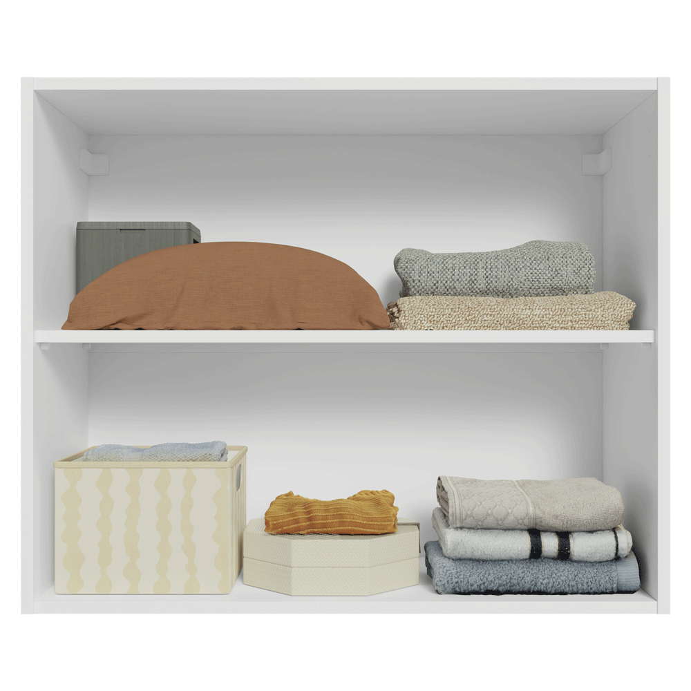 Gabinete Superior para Recámara 80 cm 2 Puertas Blanco Neo Madesa