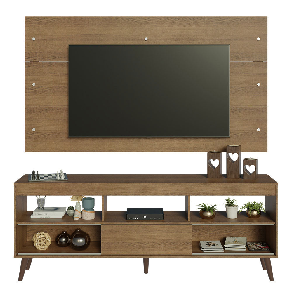 Mueble para TV y Panel Hasta 65" con Patas Marrón Detroit