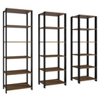 Estante Librero 177 cm Marrón/Negro Madesa