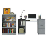 Kit Estante Librero Madesa 6907 y Organizador 9400 Gris