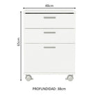 Kit Escritorio Industrial y Cajonero Blanco Madesa