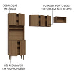 Kit Lavadero 235 cm Marrón Gourmet Madesa