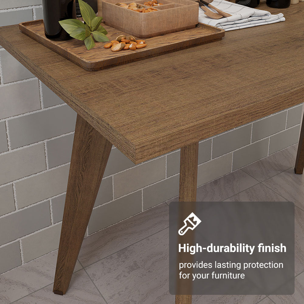 Mesa Auxiliar Multiuso 120cm Marrón con Patas Altas 5319